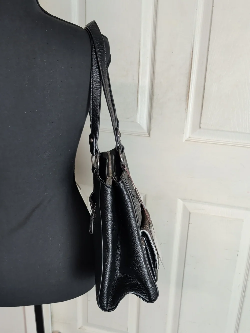 Trinity Ranch Genuine Hair-On Cowhide Tooled Collection Concealed Carry Tote NEW